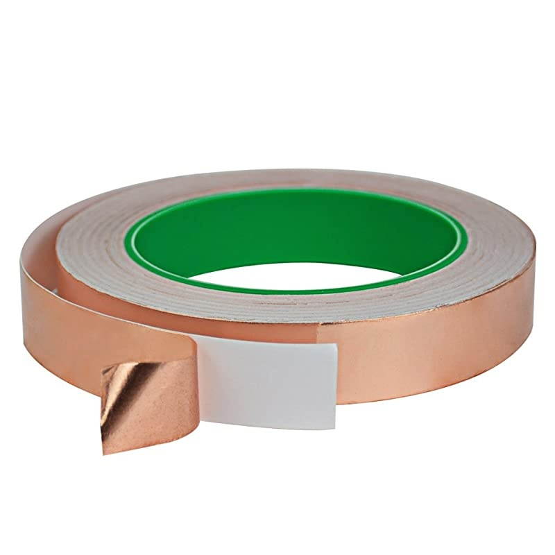 Pack Copper Foil Tape Cooyeah DoubleSided Conductive Adhesive Tape for EMI Shielding Craft Arts Paper Circuits Electrical Repairs Grounding 14 x 218yd