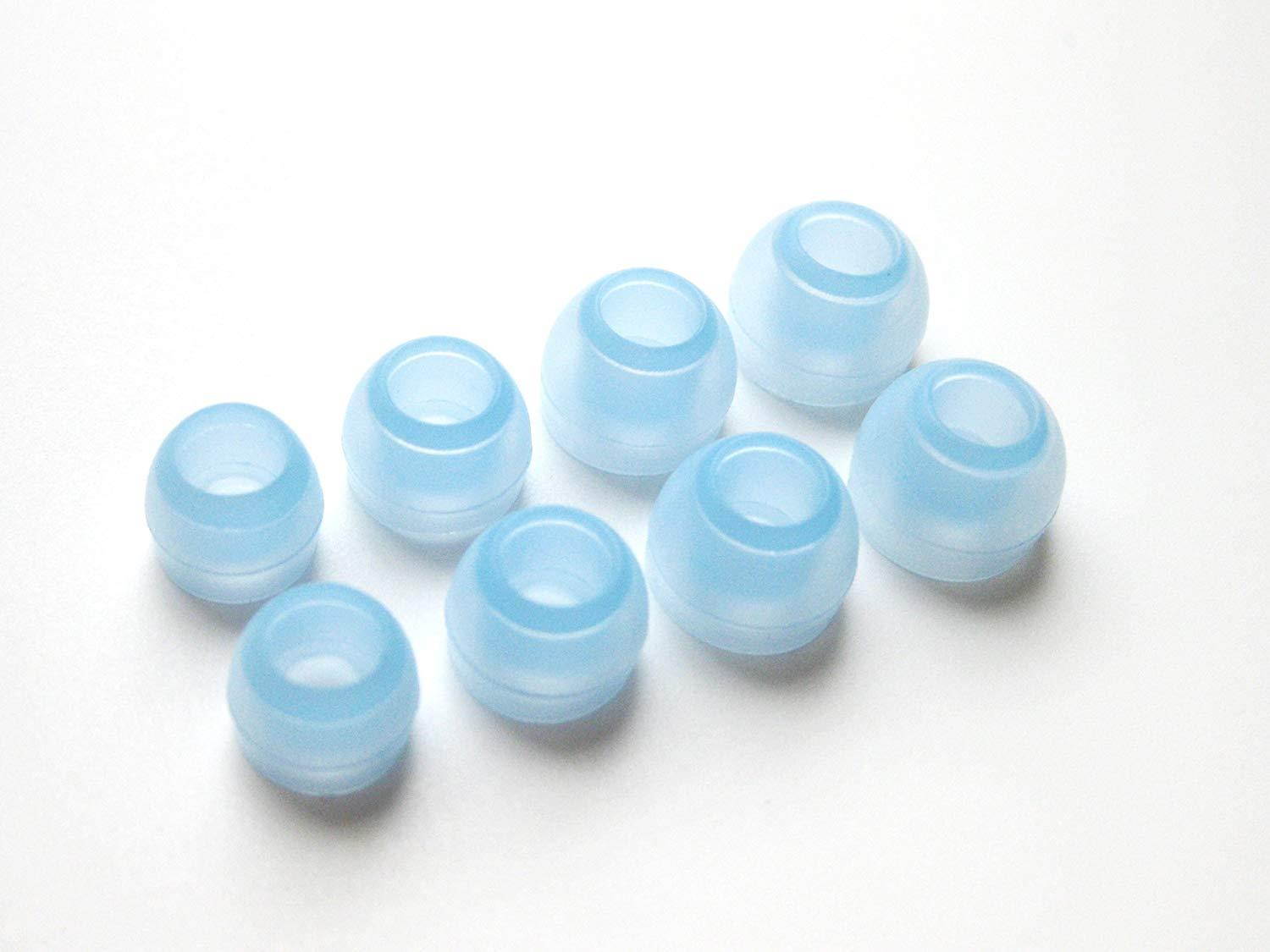 8pcs : 4 Pairs XS/S/M/L Blue Replacement Set Earbuds Eartips for Sennheiser IE Series, CX Series, CXC Series, CXL Series, OCX Series, and MM Series In Ear Earphone Headsets