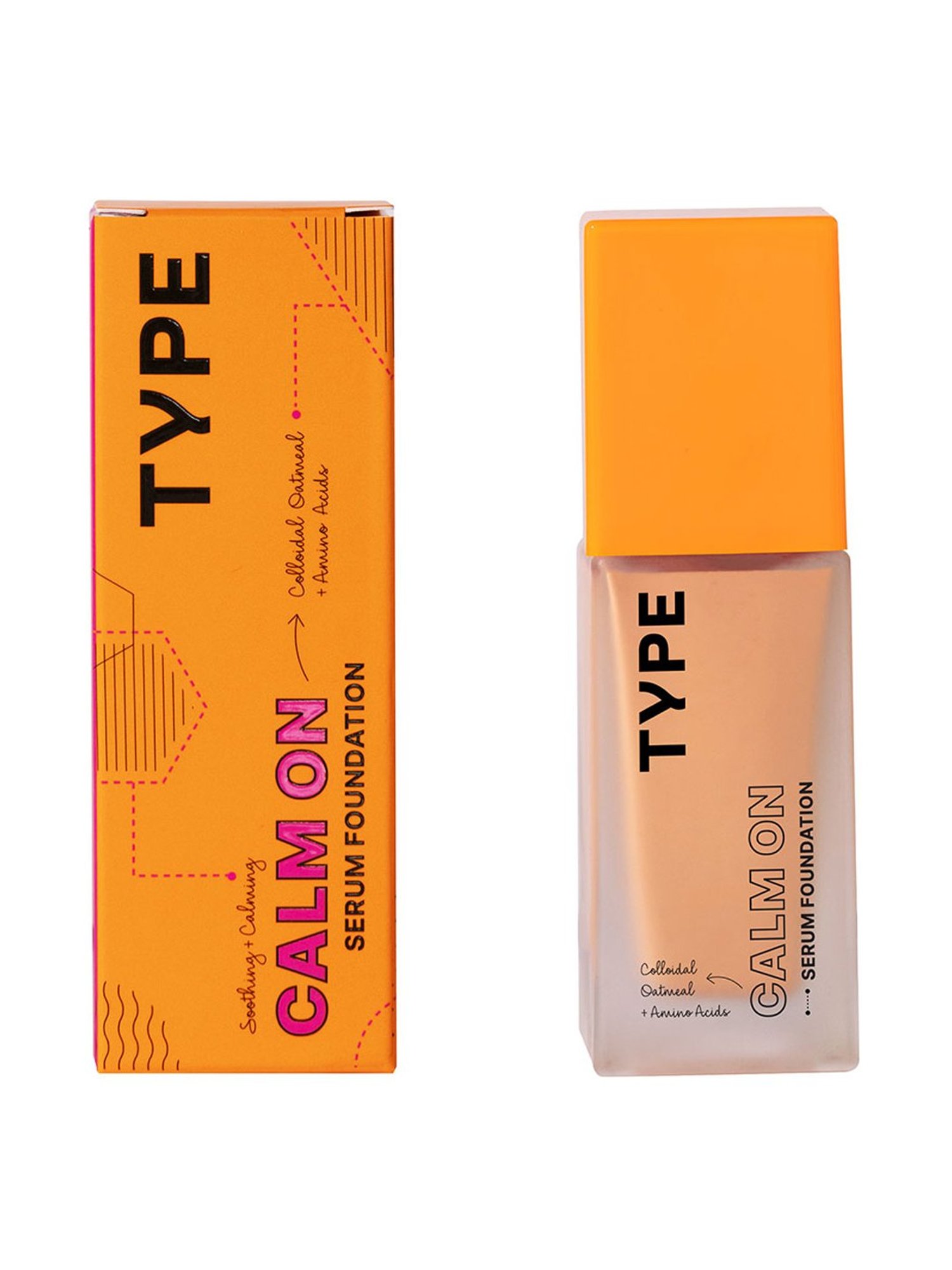 TYPE BEAUTY Calm On Serum Foundation Cinnamon - 30 ml