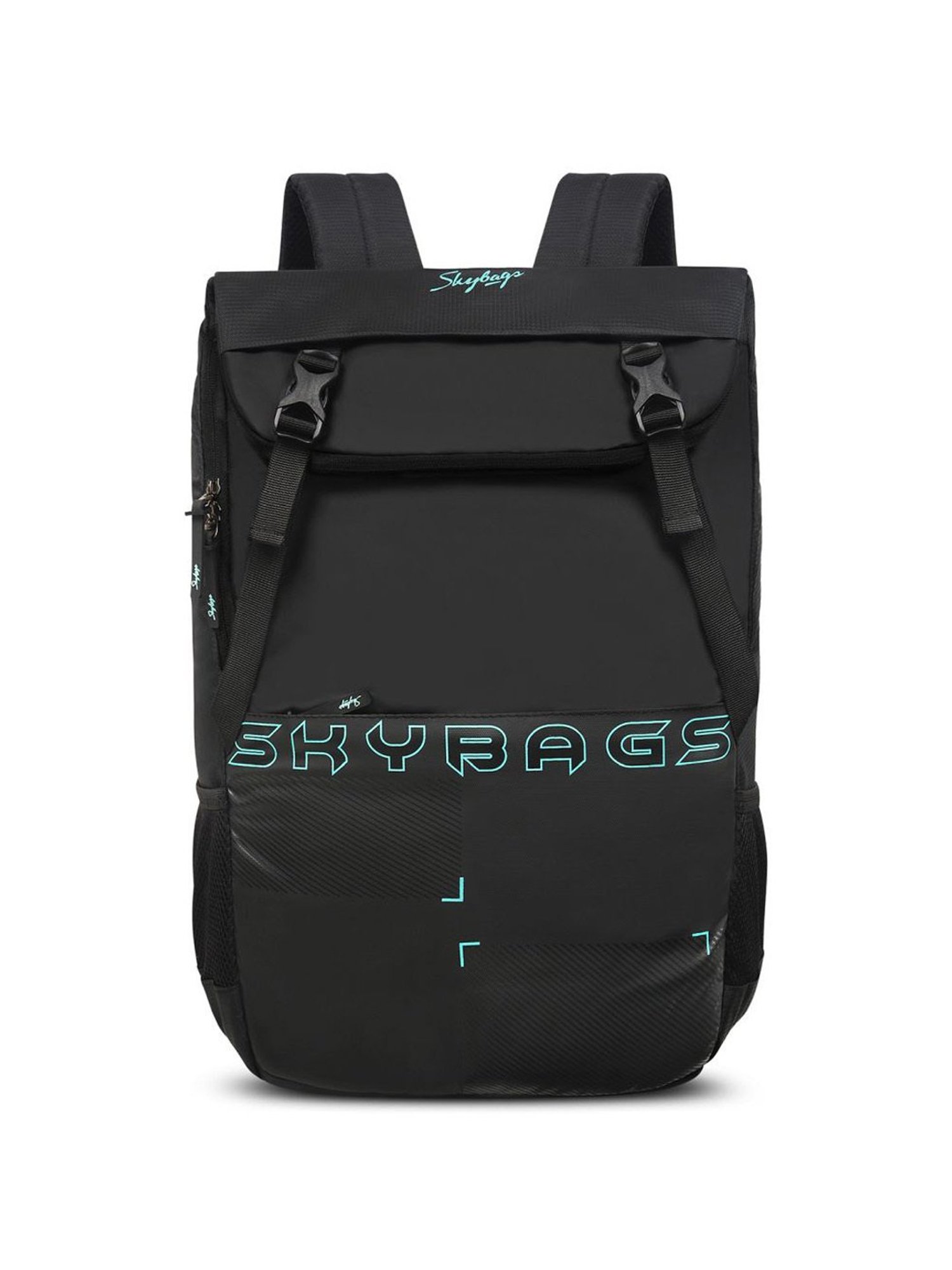 Skybags Xelius Plus 01 Black Polyester Printed Laptop Backpack - 19 Ltrs