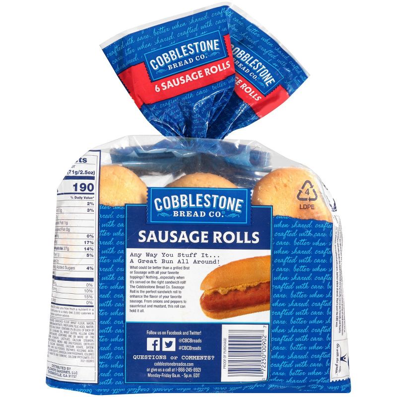 Johnsonville Cobblestone Mill Sausage Rolls - 15oz.6ct