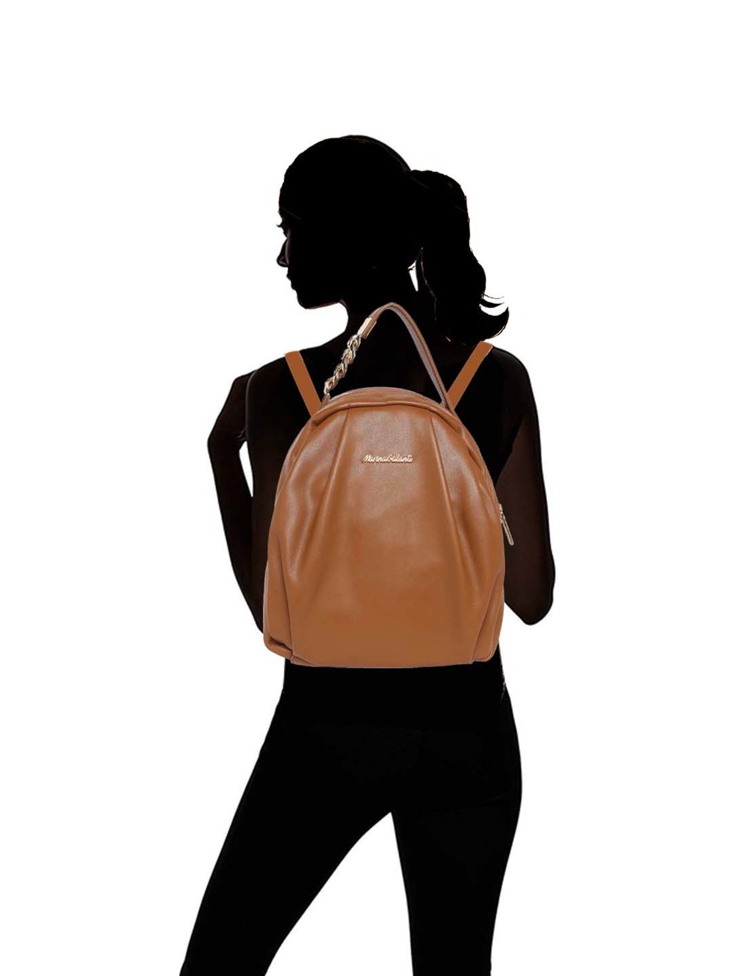 Marina Galanti Brown Medium Backpack