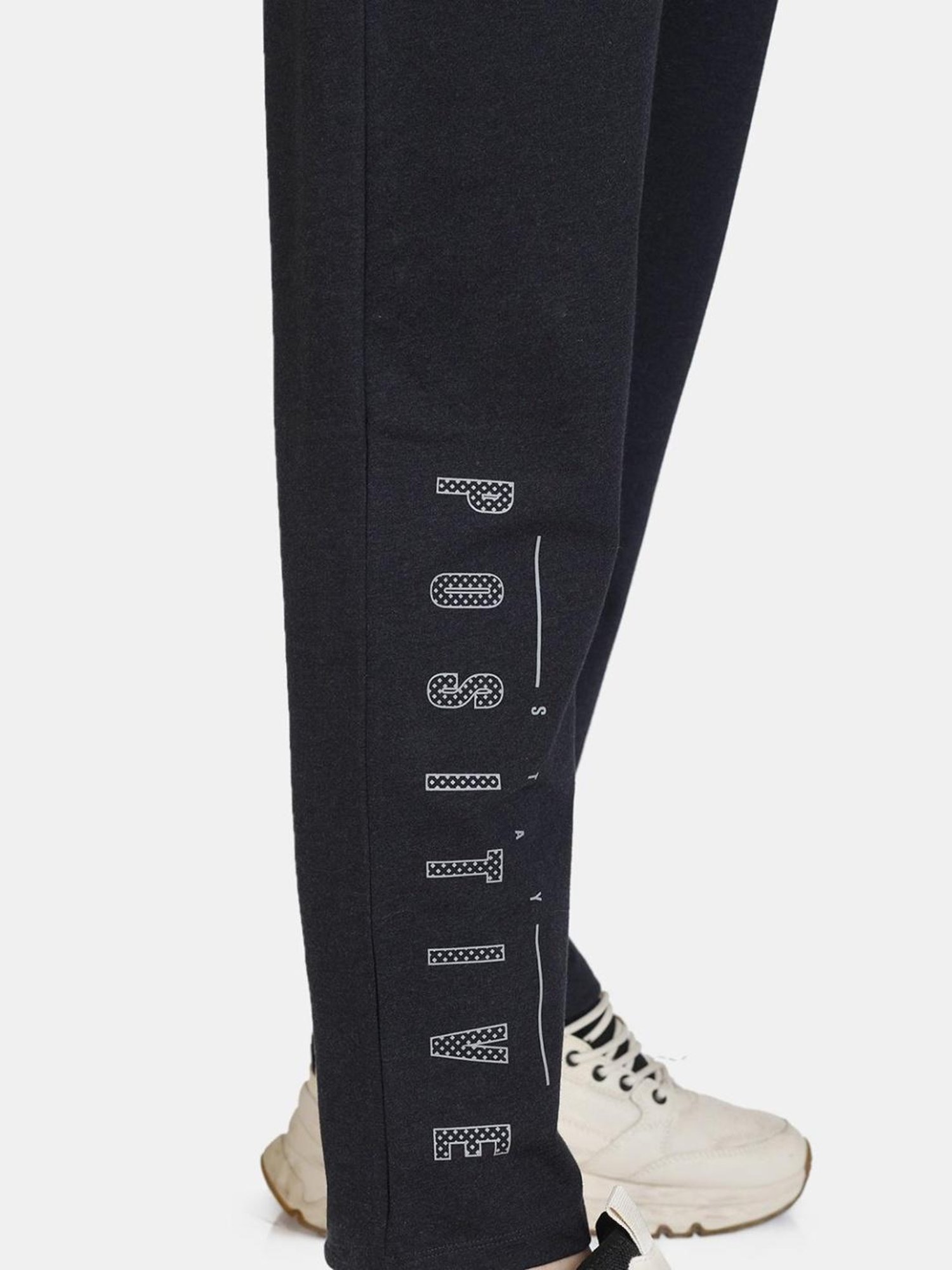 Zelocity by Zivame Black Graphic Print Joggers