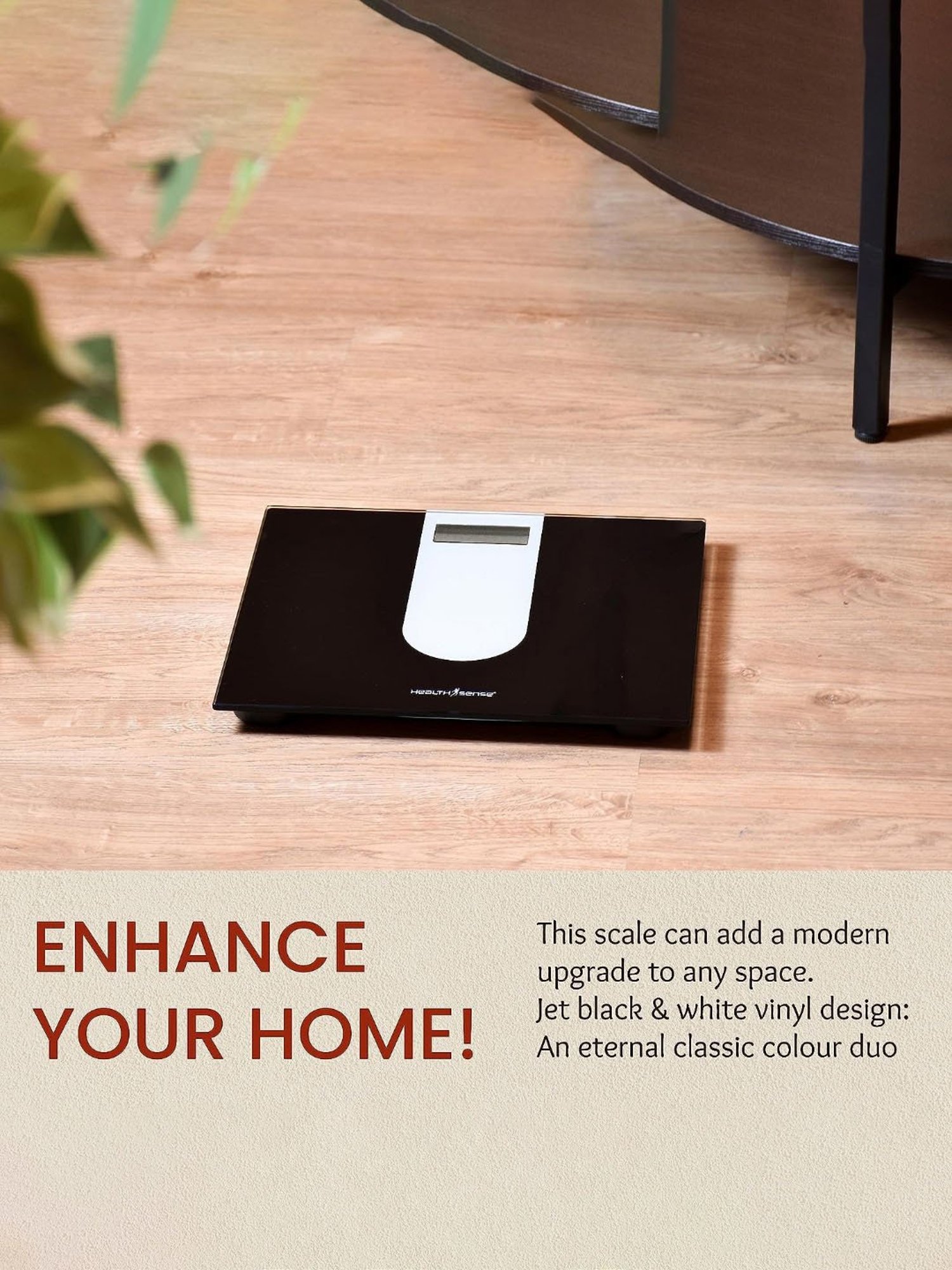 HealthSense Digital Weight Machine for Body Weight with Glass Top PS 111