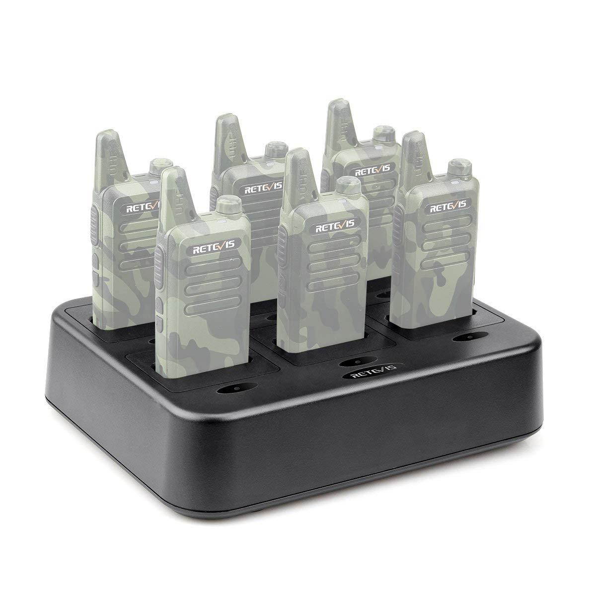 Retevis RT22 Six-Way Charger Multi Unit Charger for Retevis RT22 Walkie Talkie and Battery (1 Pack)
