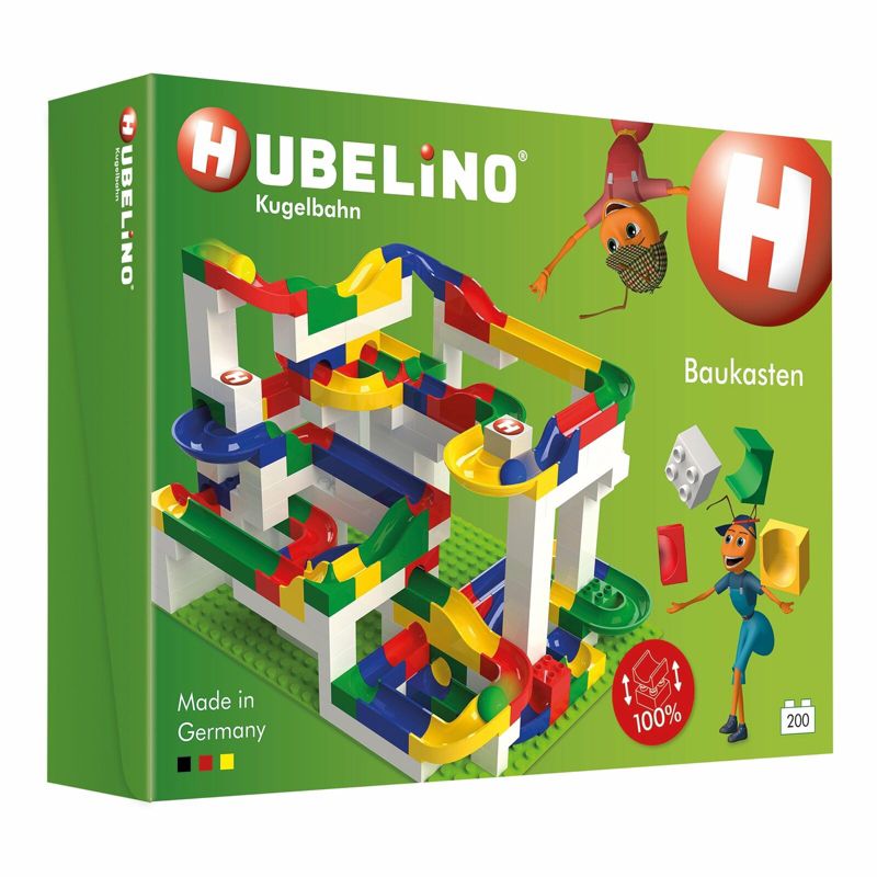 Hubelino Marble Run - 200-Piece Big Building Box