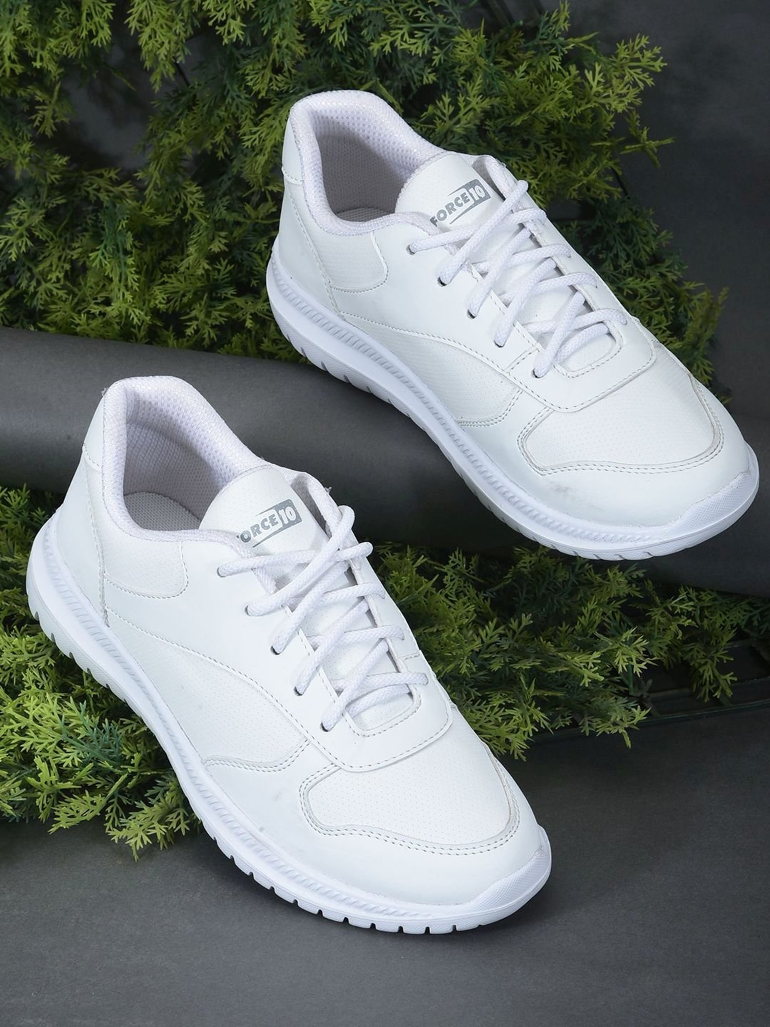 Force 10 By Liberty Kids White Lace Up Shoes