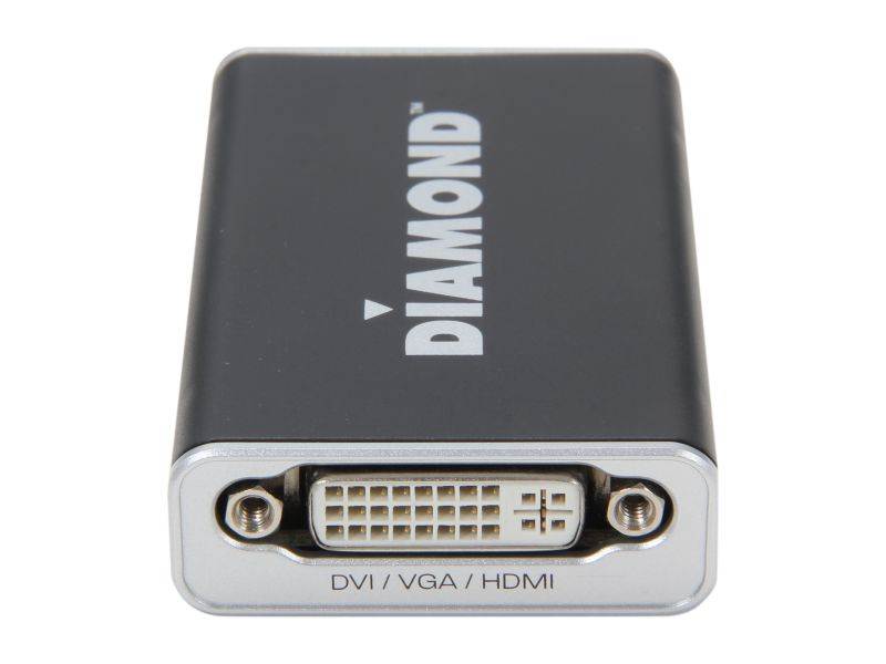 Diamond BVU195 USB Display Adapter (DVI and VGA with included DVI to VGA adapter)