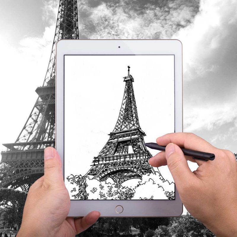 Pen Tips 24 pcs Active Stylus Pen Replacement Rubber Heads 2.0 mm for Iphone Ipad iOS Android for Samsung LG HTC XIAOMI Touch Screen Stylus Capacitive Drawing Pen Cover