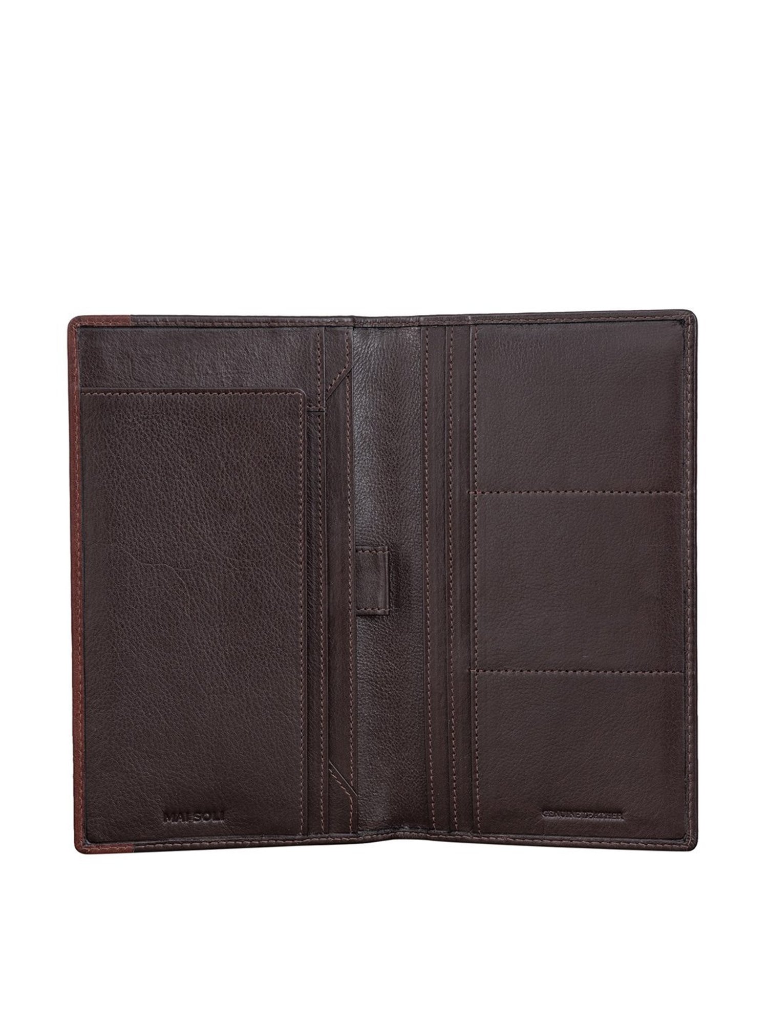 Mai Soli Antique Brown Solid Passport Holder