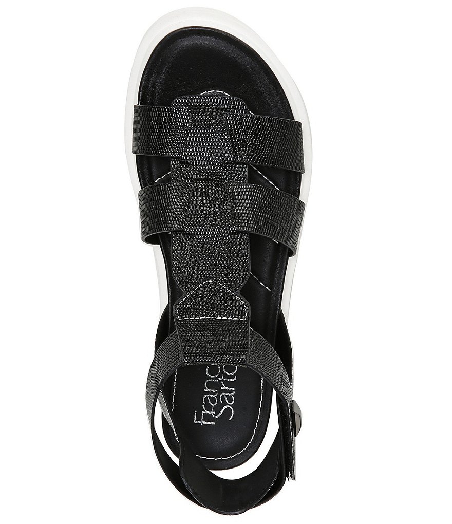 Franco Sarto Wallow Lizard Print Platform Sandals