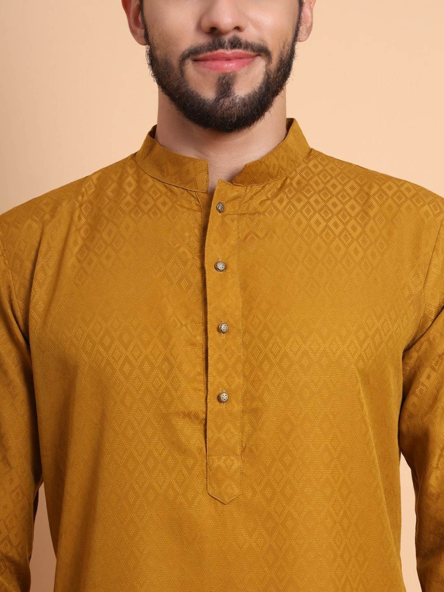 SWAGG INDIA Mustard Regular Fit Kurta