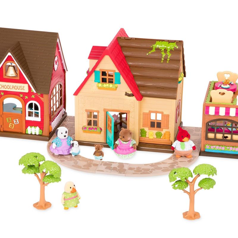Li'l Woodzeez Toy Sidewalk Connector Set - Woodland Walkways