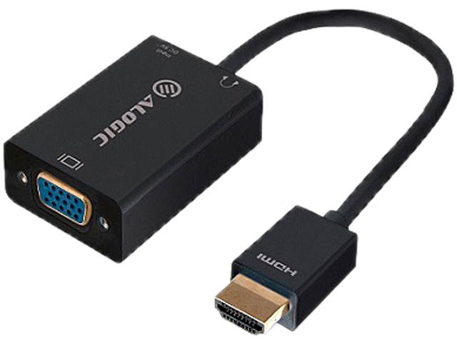HDMI-VGA-AD-ADP 15cm HDMI to VGA Adapter With 3.5mm Audio - Male to Female
