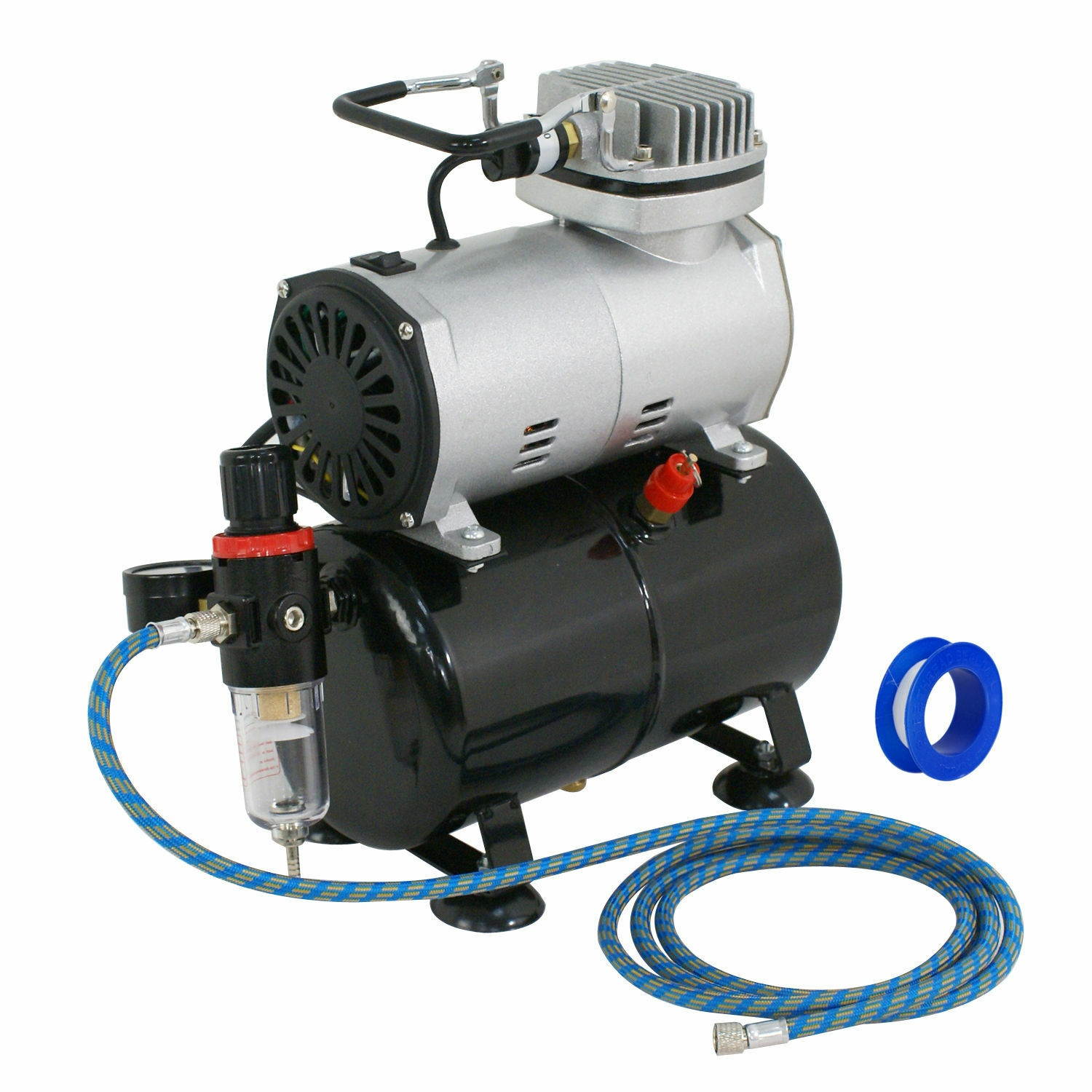 Powerful Airbrush Pro High Performance Compressor w/3L Air Tank Maintenance Free