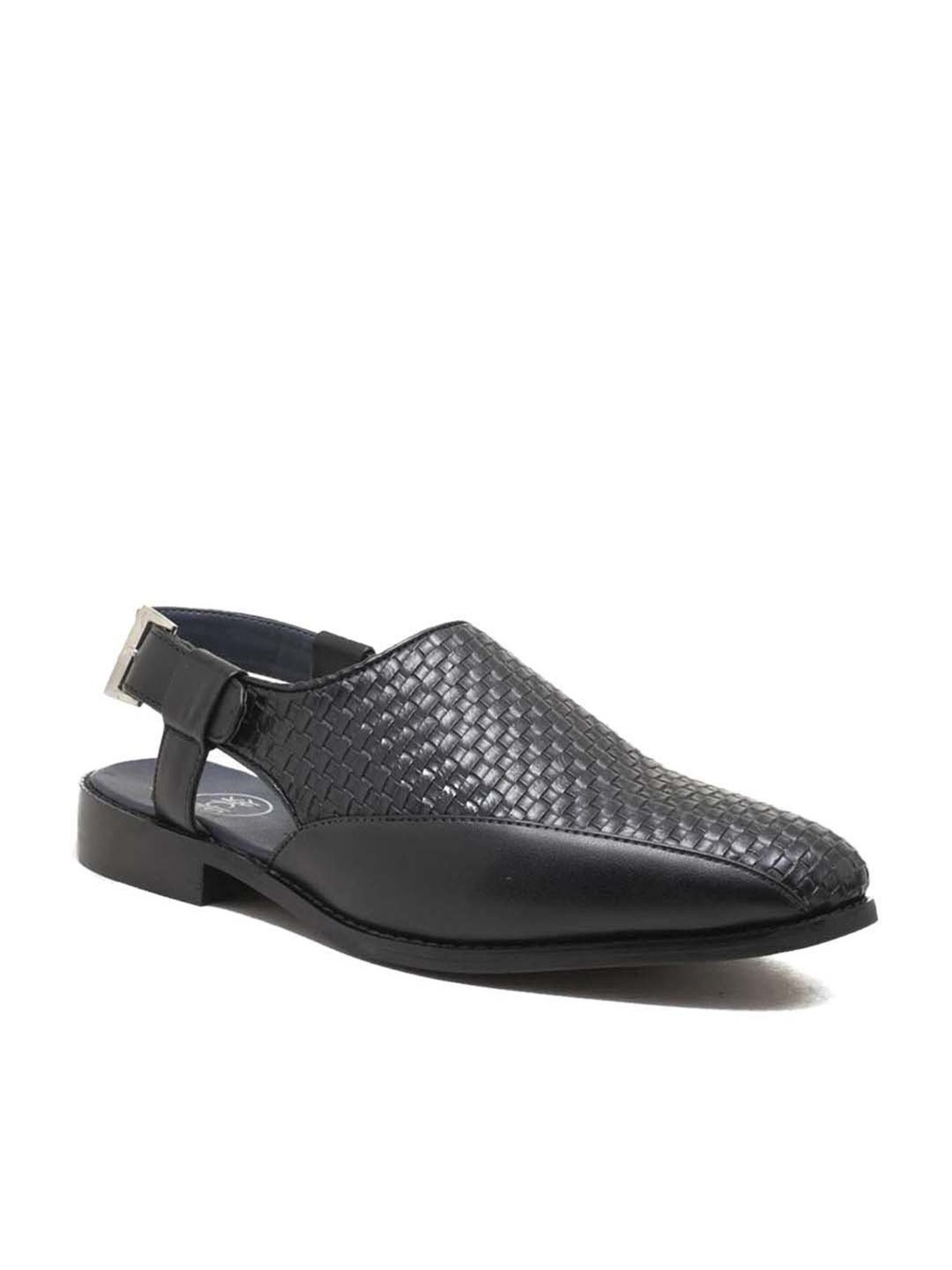 Monkstory Men's Avola Black Back Strap Sandals