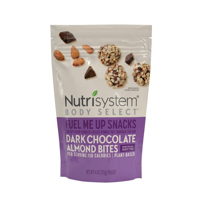 Nutrisystem Body Select Fuel Me Up Snacks Dark Chocolate Almond Bites - 6ct