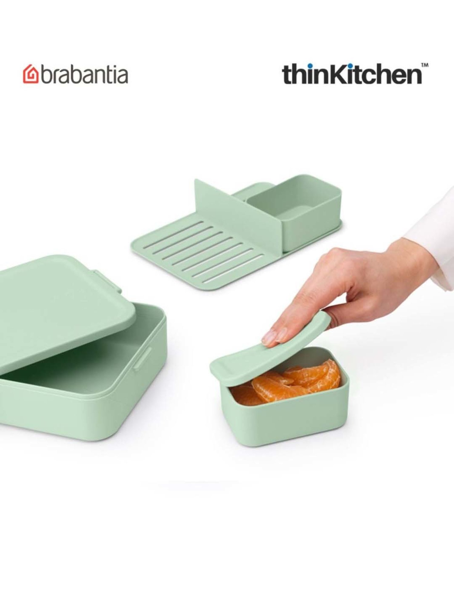 Brabantia Green Plastic Make & Take Lunch Box Bento (2 L)