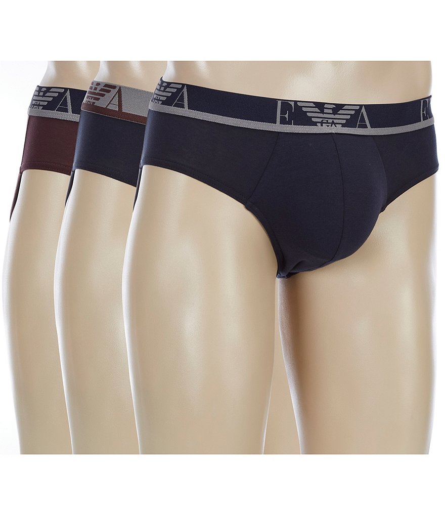 Emporio Armani Monogram Briefs 3-Pack