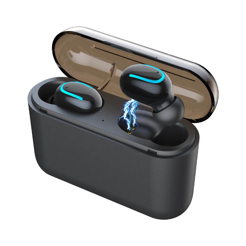 i12 TWS Wireless Bluetooth 5.0 Touch control Earphones with 300mAh Charging Dock Automatically Pairing - Red