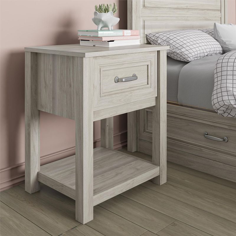 Sierra Ridge Levi Kids' Nightstand, Light Walnut
