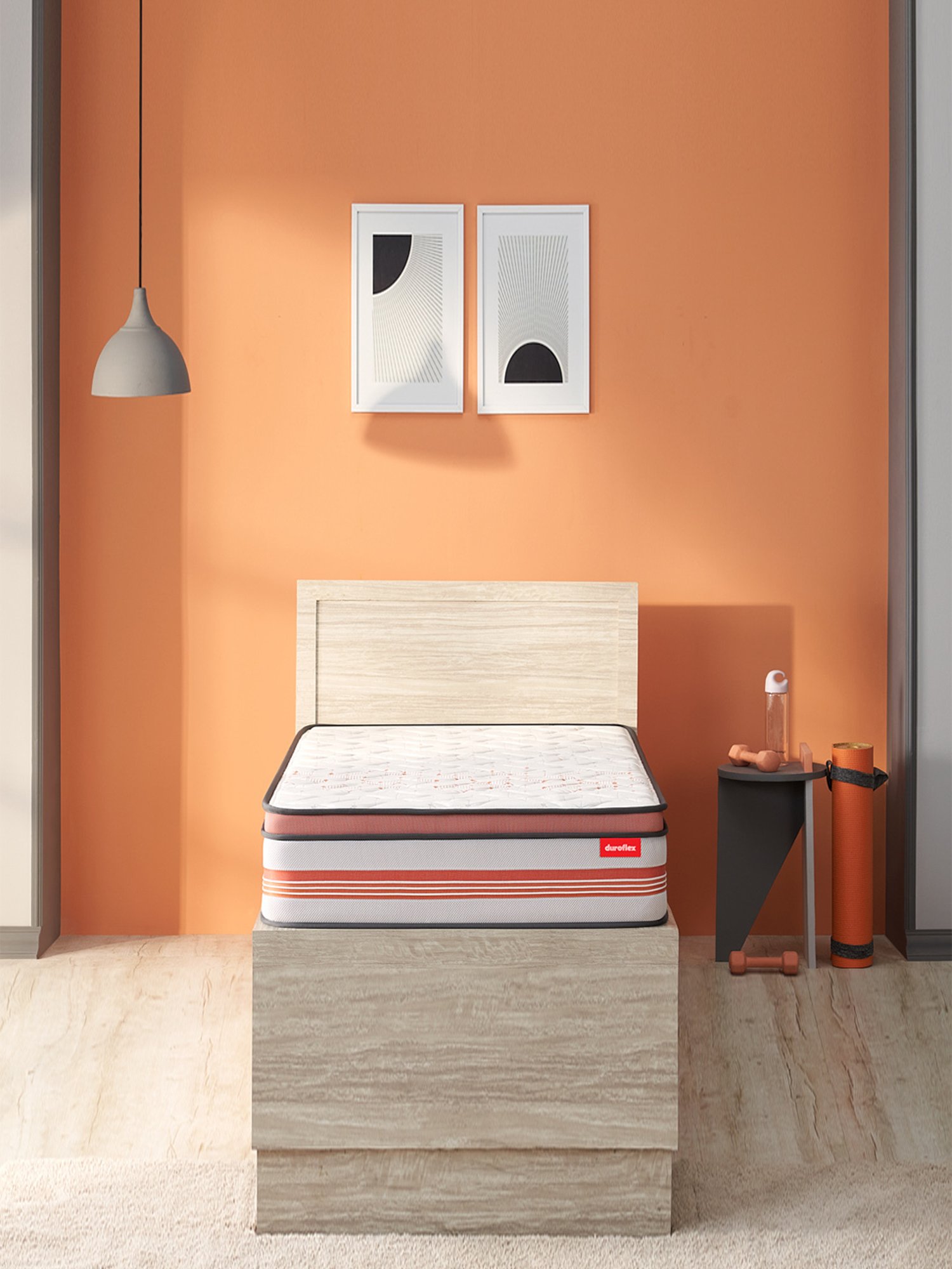 Duroflex Propel Plus Cream Foam Pocket Spring Mattress - Single Size (72 in. L x 36 in. W)