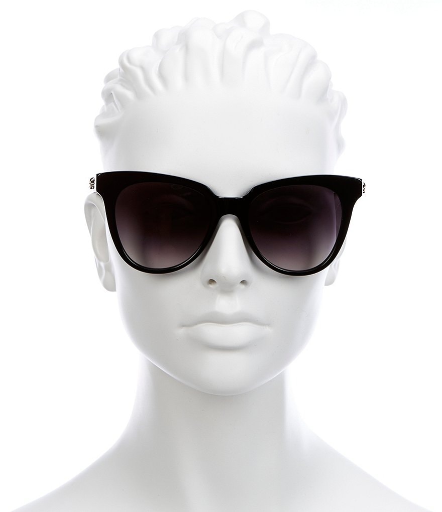 Alexander McQueen Black Cat Eye Gradient Sunglasses