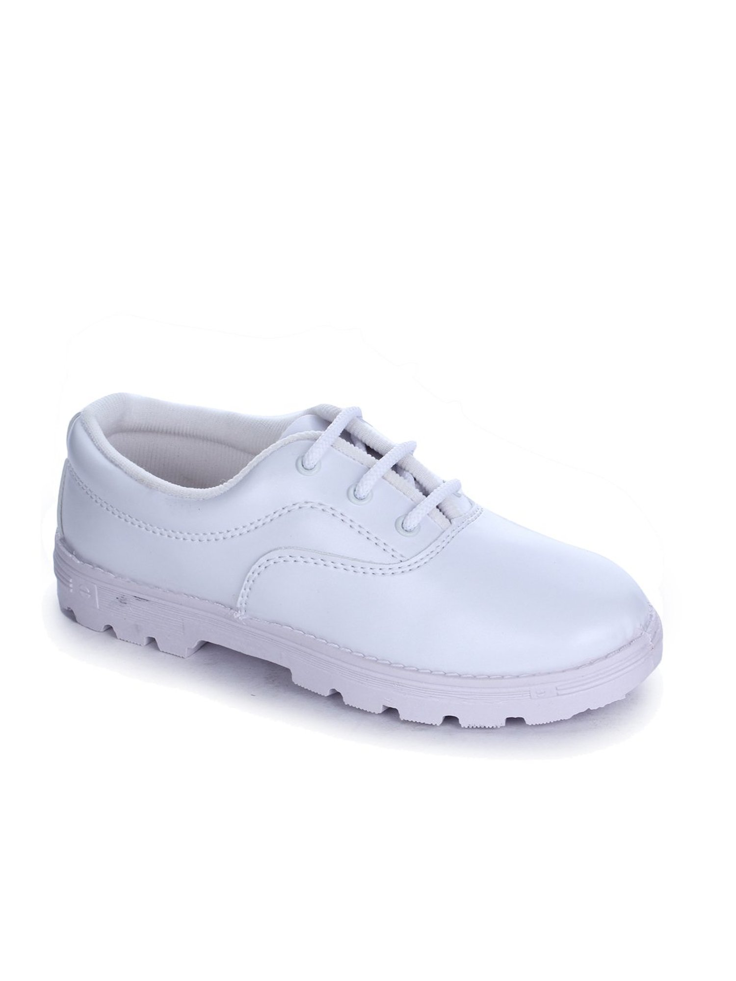 Prefect By Liberty Kids White School Shoes