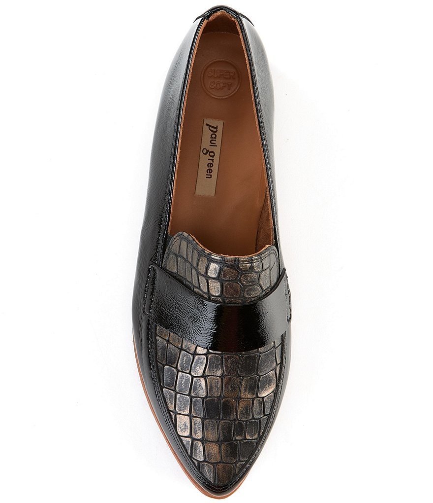 Paul Green Dara Lizard Embossed Flats