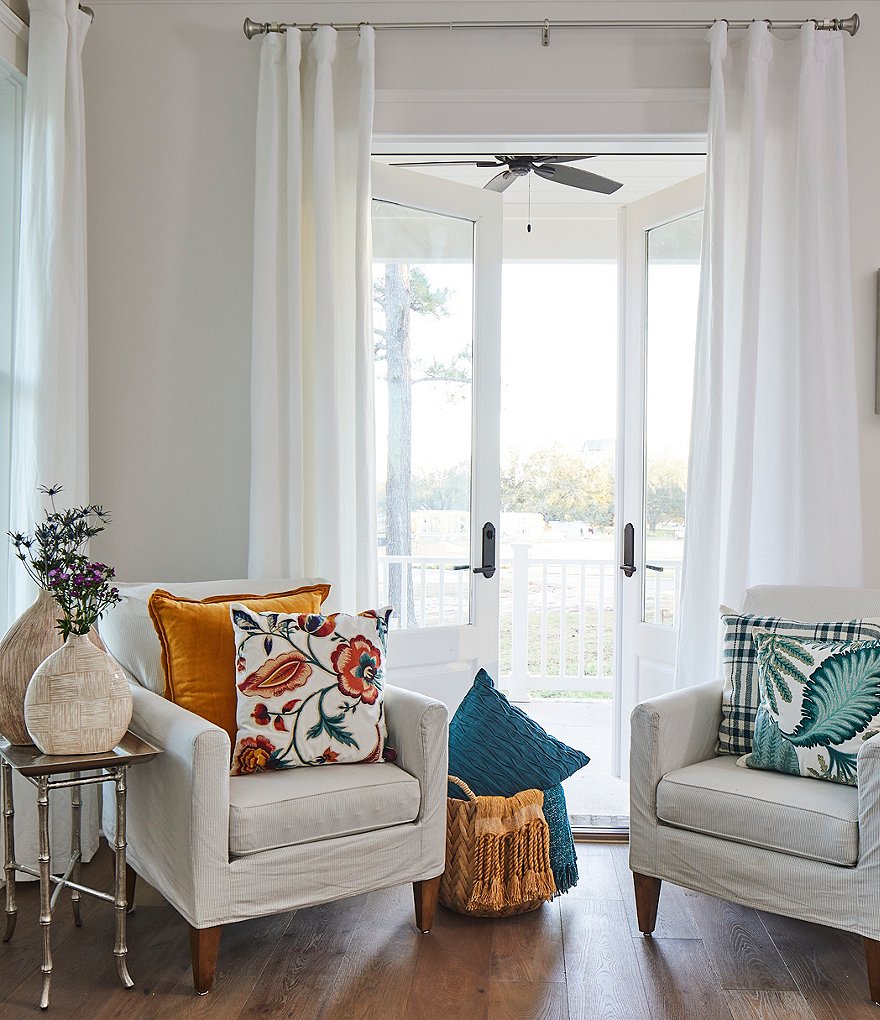 Southern Living Sponged Stripe Vase