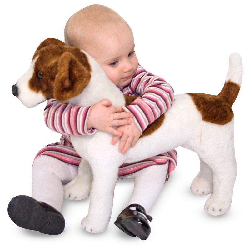Melissa & Doug Giant Jack Russell Terrier - Lifelike Stuffed Animal Dog (over 12 inches tall)