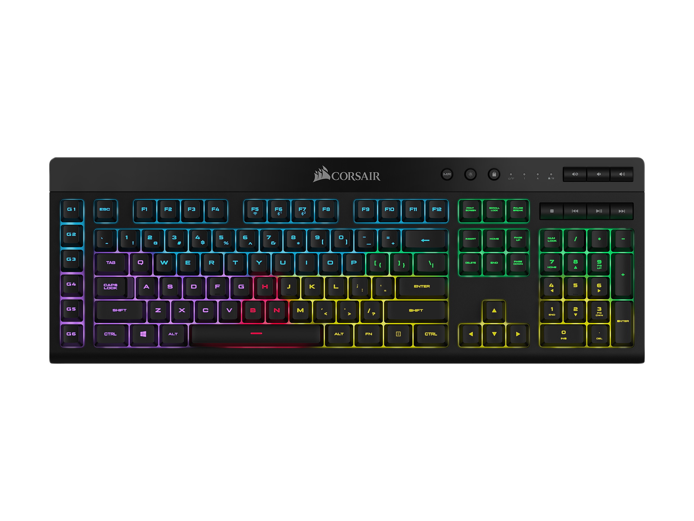 2, 60% Wired/Wireless Mechanical Keyboard (Kailh Box Brown Switch/White Case) - Full Keys Programmable - True RGB Backlit - Tap Arrow Keys - Double Shot PBT Keycaps - NKRO - 1900mAh Battery