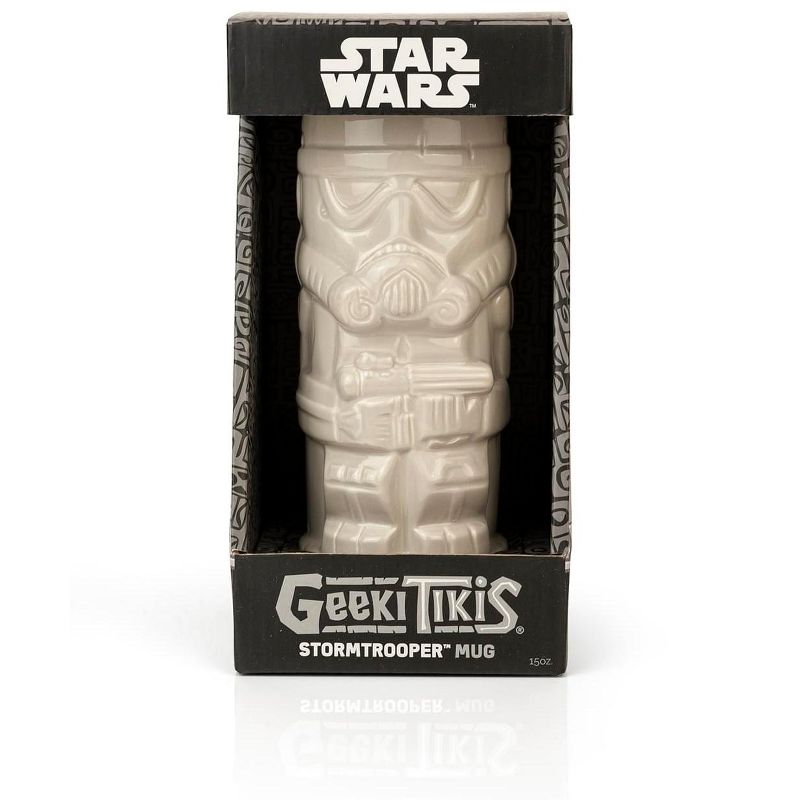 Beeline Creative Geeki Tikis Star Wars Storm Trooper | Ceramic Tiki Style Mug | Holds 15 Ounces