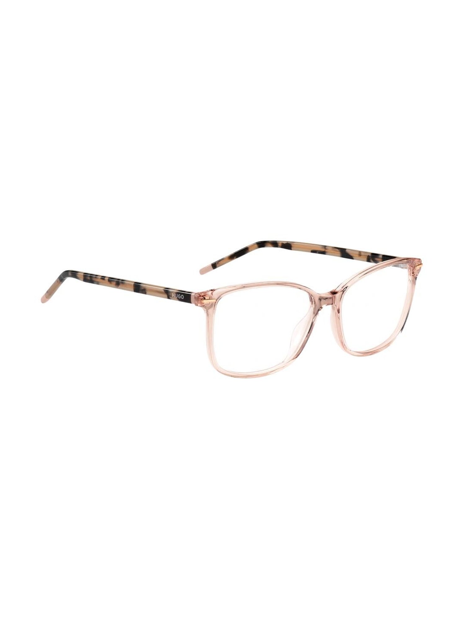 HUGO Pink Square Eye Frames for Women