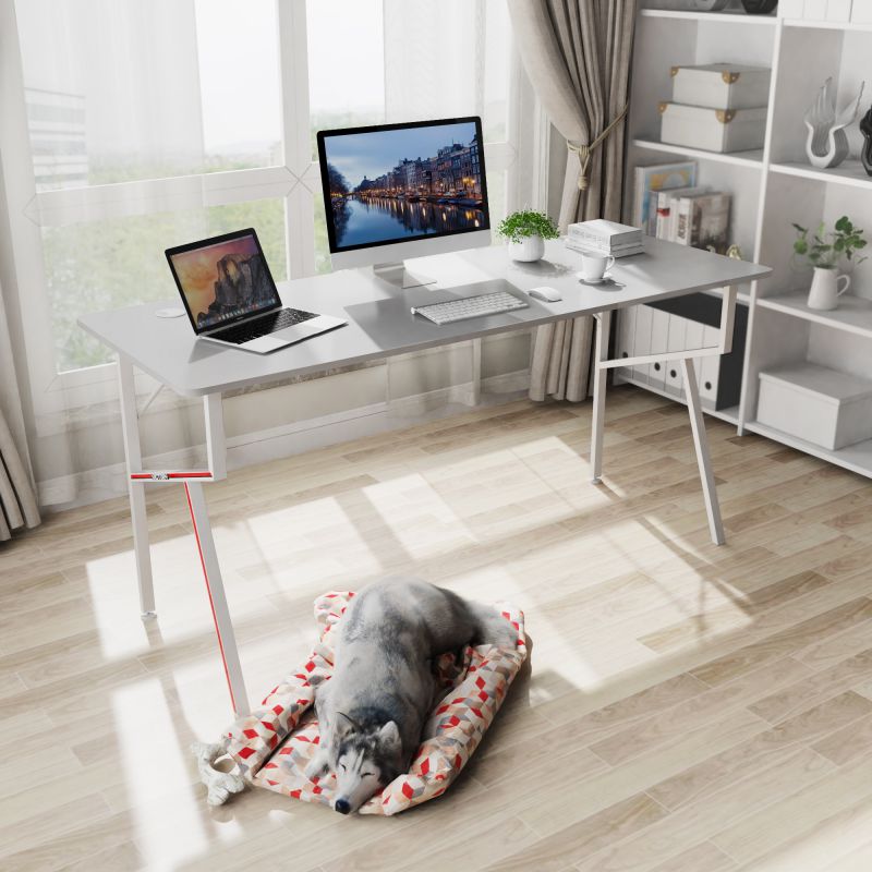 RESPAWN 3000 Gaming Computer Desk - Ergonomic Height Adjustable Gaming Desk, in Blue (RSP-3000-BLU)