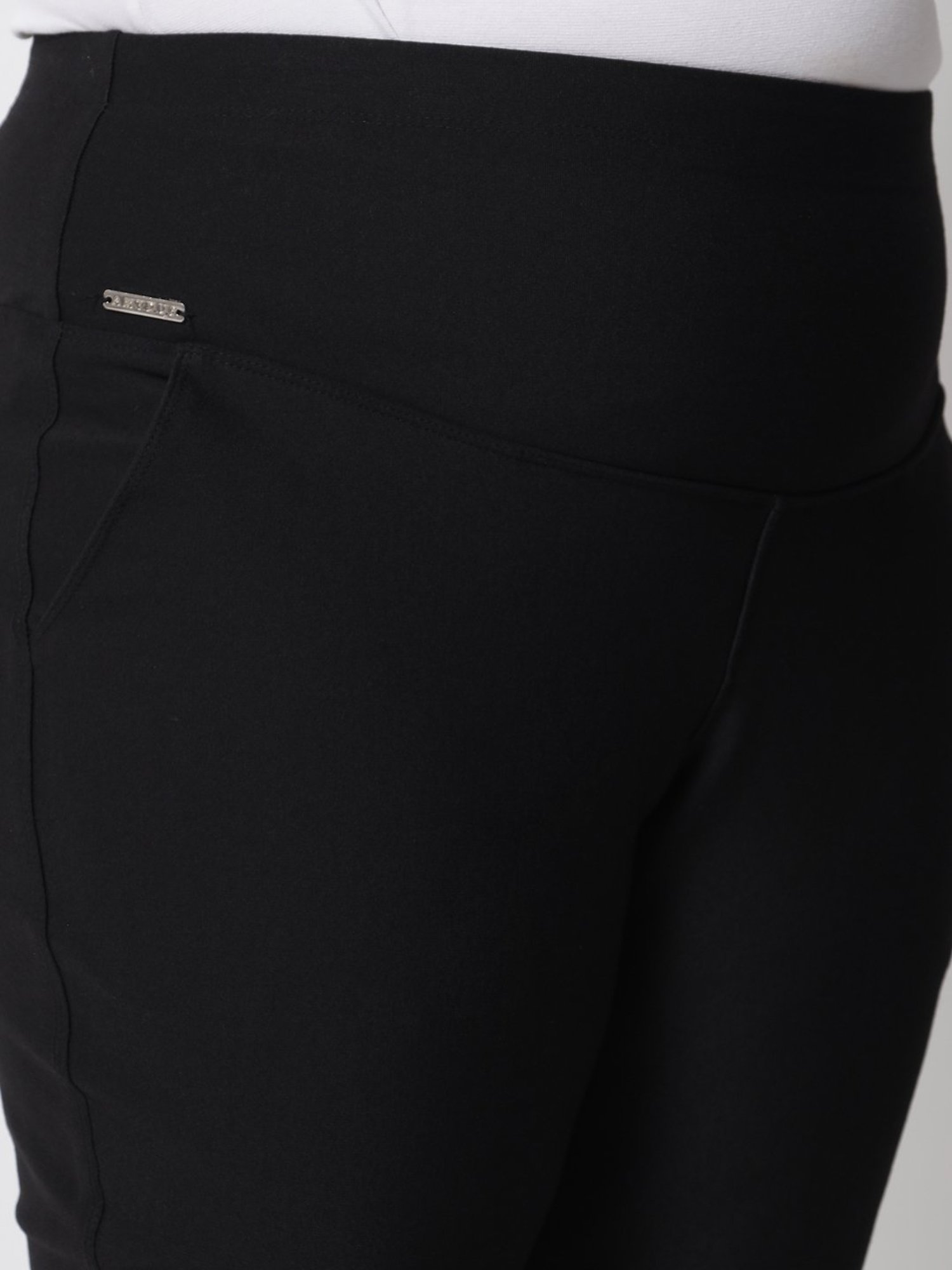 Amydus Black High Rise Capris