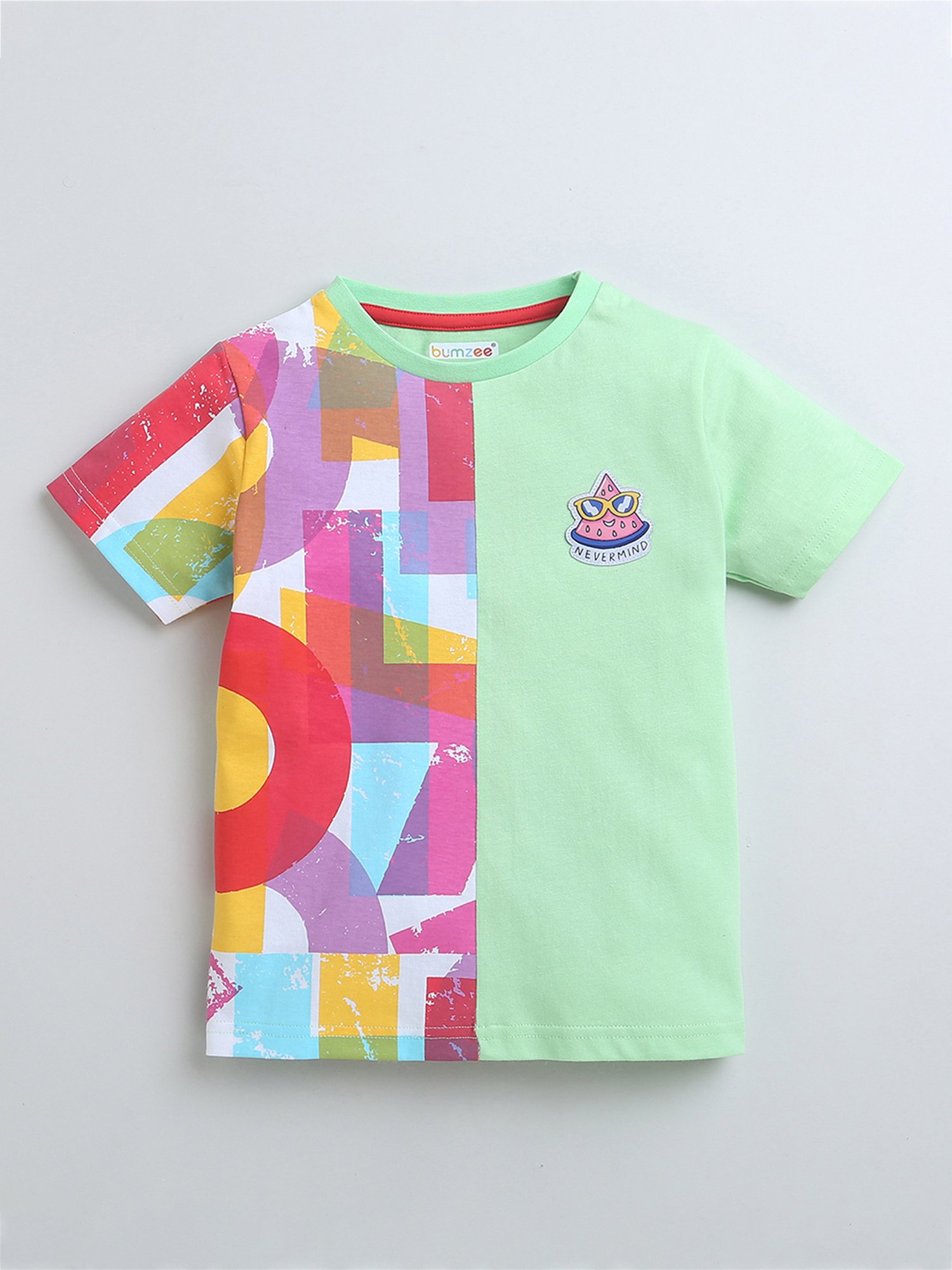Bumzee Kids Multicolor Printed T-Shirt