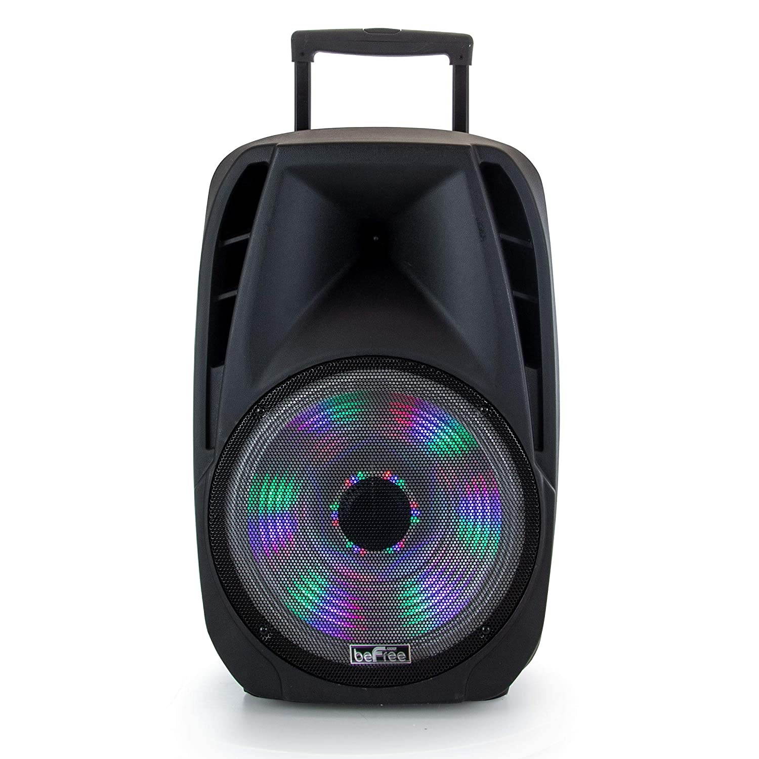 beFree Sound BFS-6100 Bluetooth Tailgate Speaker with Sound/Volume Reactive Lights, Blue (93092772M)
