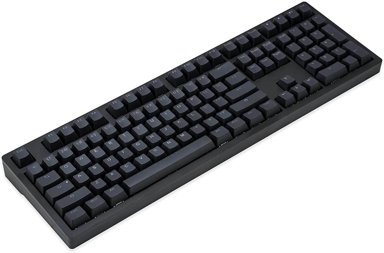iKBC MF108 v3 RGB LED Backlit Mechanical Keyboard with Cherry MX Blue Switch for Windows and Mac, Full Size Computer Keyboards with PBT Double Shot Keycaps, CNC Aluminum Black Color Case, ANSI/US