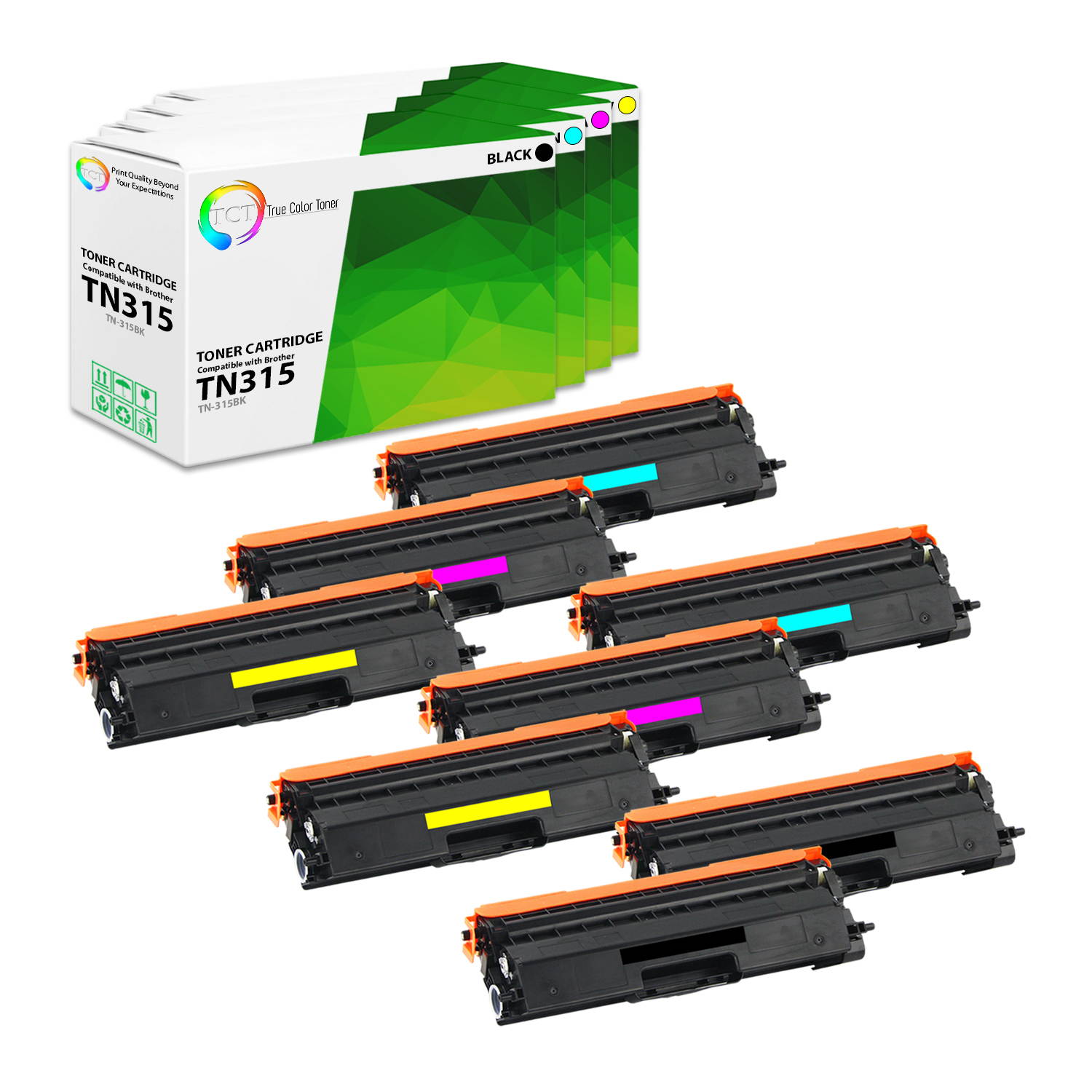TCT Premium Compatible TN-315 TN315 TN315C Cyan Toner Cartridge Replacement for Brother HL-4150CDN 4570CDW 4570CDWT, MFC-9460CDN 9560CDW 9970CDW Printers (3,500 Pages)