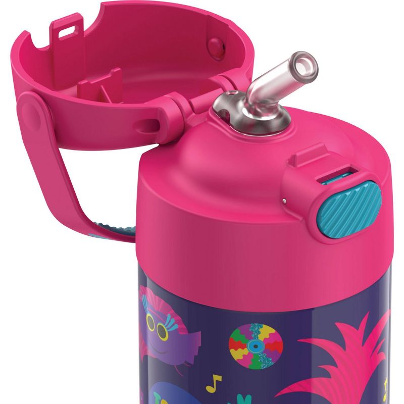Thermos Trolls 12oz FUNtainer Water Bottle with Bail Handle - Pink