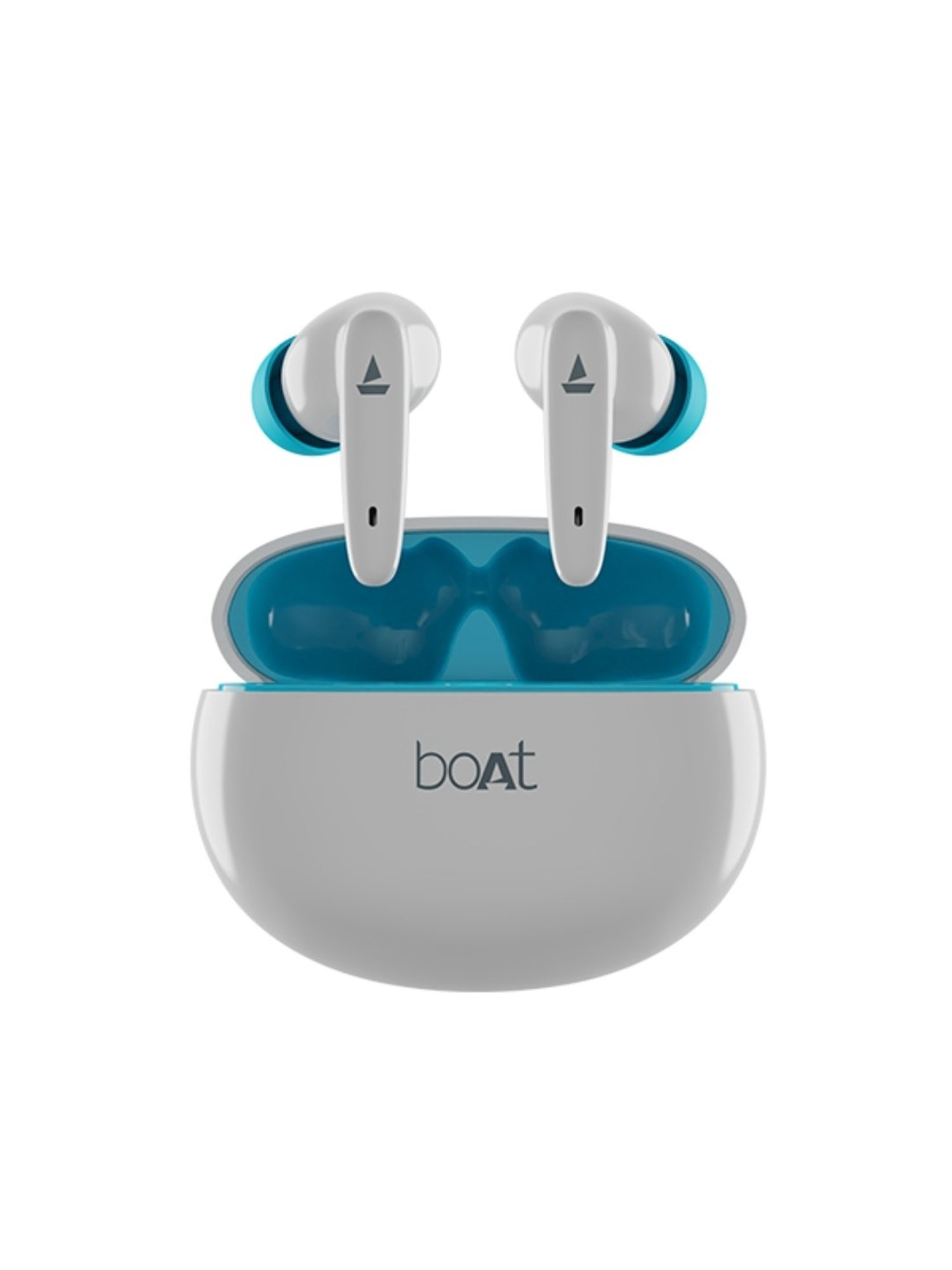 Boat Airdopes 183 TWS Earbuds with Environmental Noise Cancellation (Lunar White)