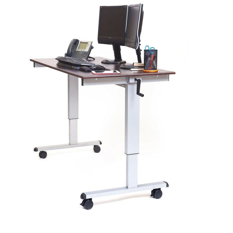 Luxor 60W Adjustable Desk, Laminate Wood STANDUP-CF60-DW