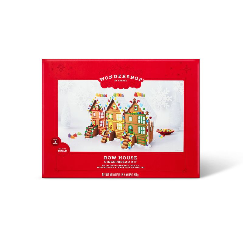 Holiday Gingerbread Row House Kit - 53.55oz - Wondershop™