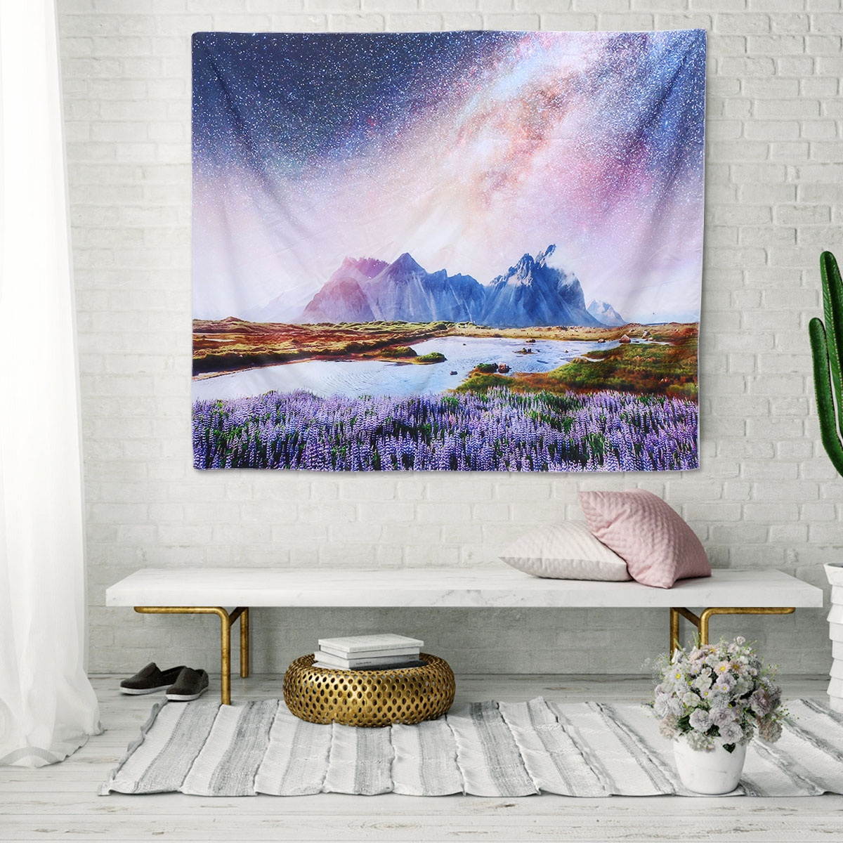 1Pc Creative Background Cloth Plush Valance Tapestry Wearable Pendant Decoration