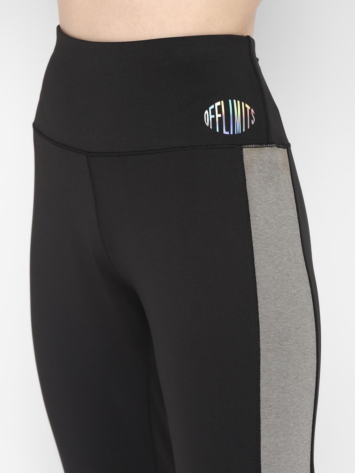 OFF LIMITS Black Color Blocked Tights