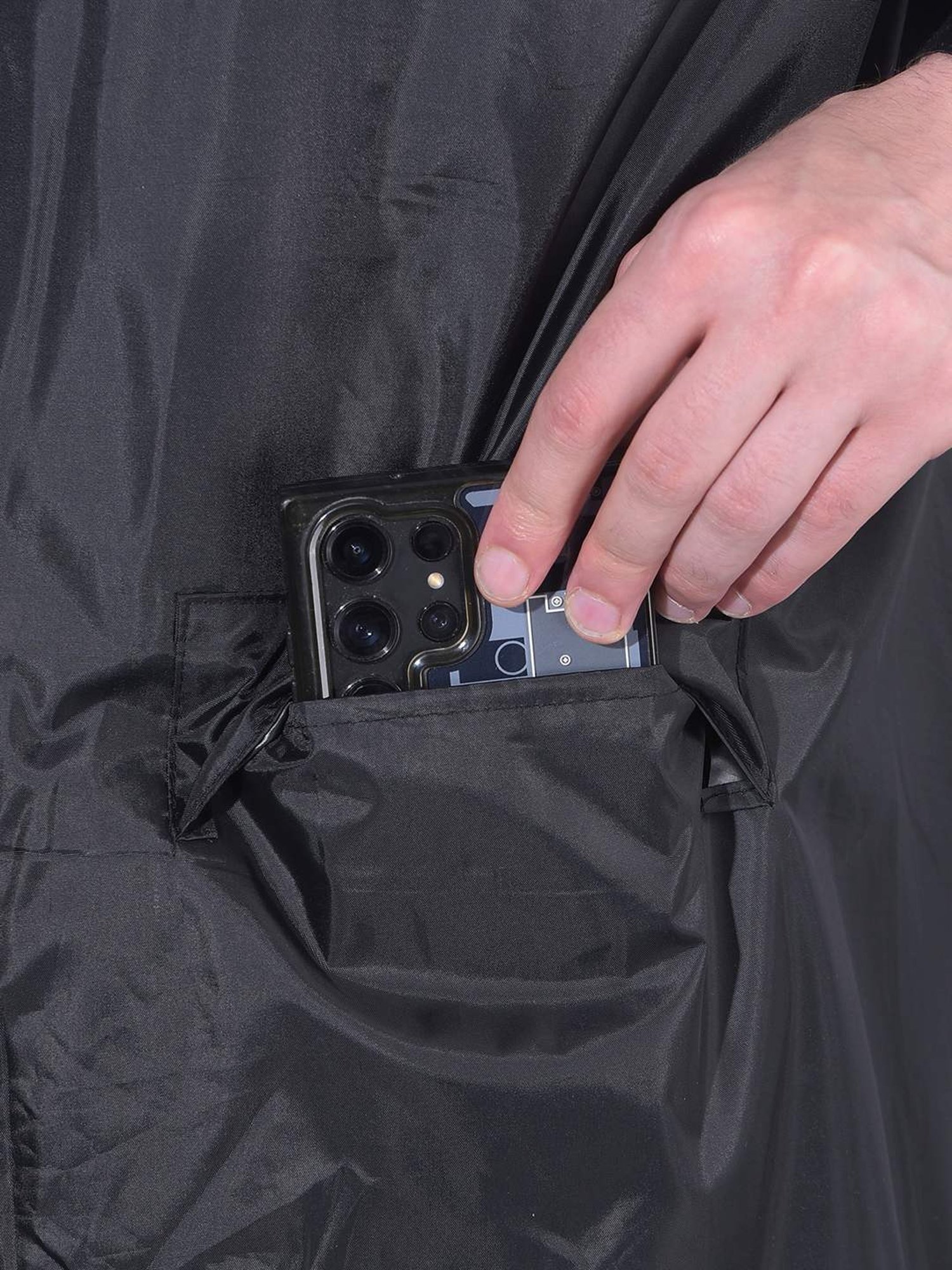 Wildcraft Red & Maroon Regular Fit Colour Block Rainwear Jacket