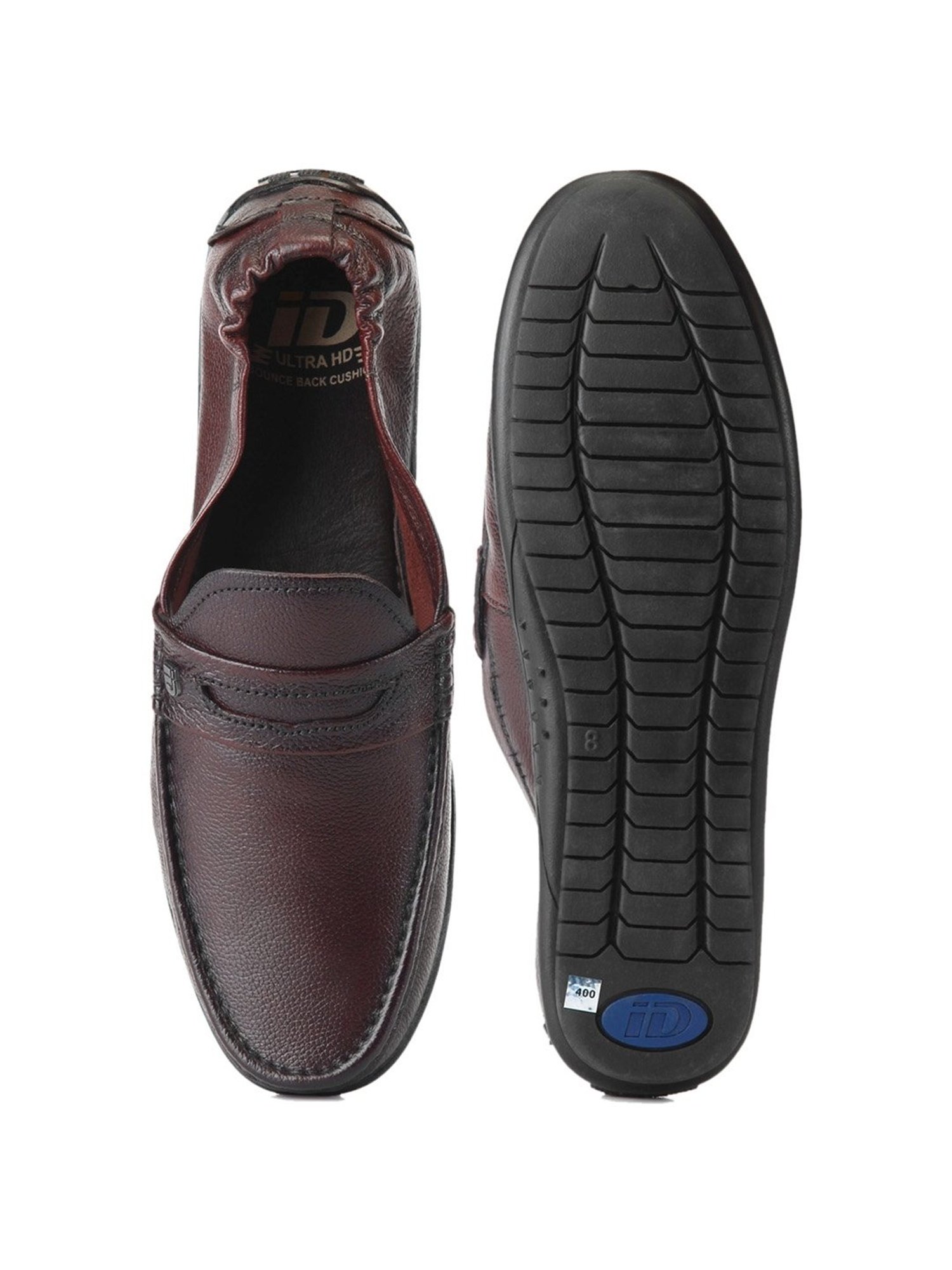 ID Men's Wine Casual Loafers