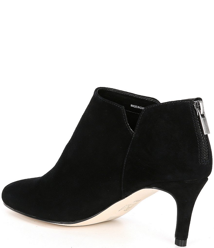 Pelle Moda Yale Suede Back-Zip Ankle Booties