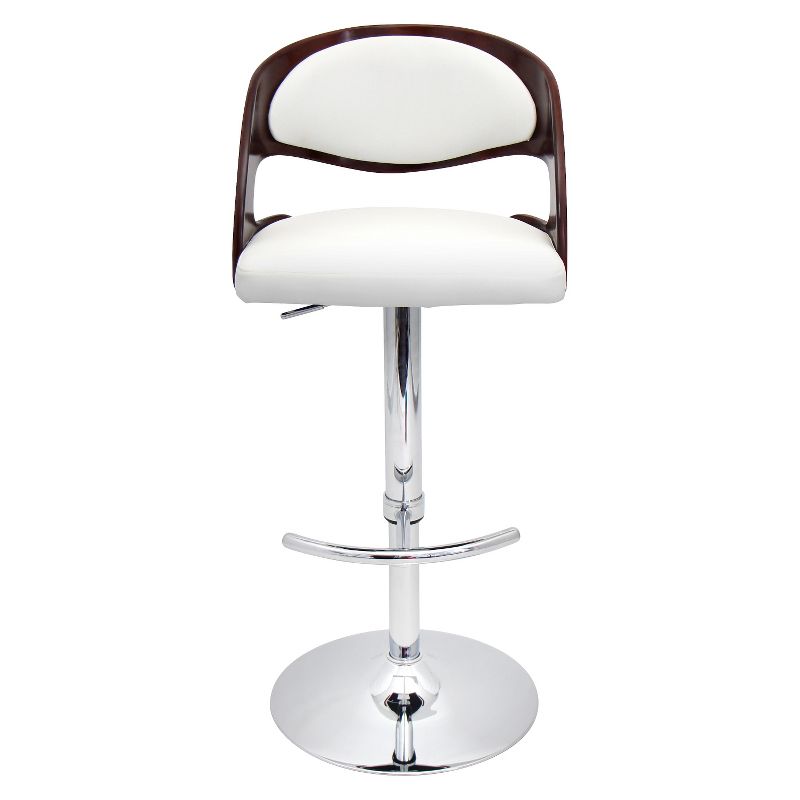 LumiSource Pino Adjustable Barstool - Cherry